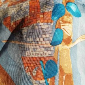 Hermes silk scarf